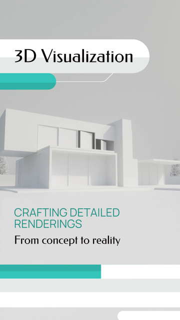 Ontwerpsjabloon van TikTok Video van Crafting Visualization For Architectural Blueprints
