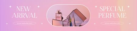 Perfume Ad on Pink Ebay Store Billboard Tasarım Şablonu