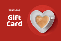 Valentine's Day Offer with Heart Shaped Coffee Cup