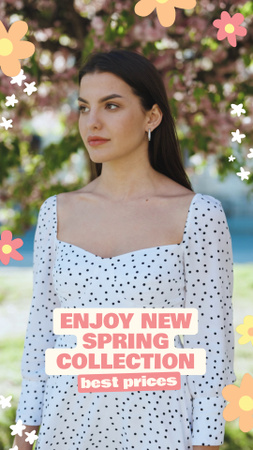 Spring Dress And Clothes Collection Offer TikTok Video Design Template
