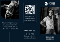 Tattoo Studio Service Offer With Artwork Samples