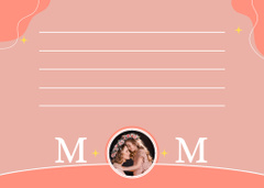Mother's Day Greeting with Mom and Girl in Wreaths