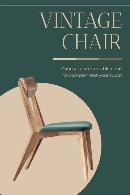 Designvorlage Time-Honored Chair Offer In Boutique für Pinterest