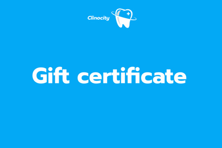 Dentist Services Offer Gift Certificate Tasarım Şablonu