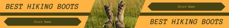 Plantilla de diseño de Best Boots for Camping and Hiking Leaderboard 