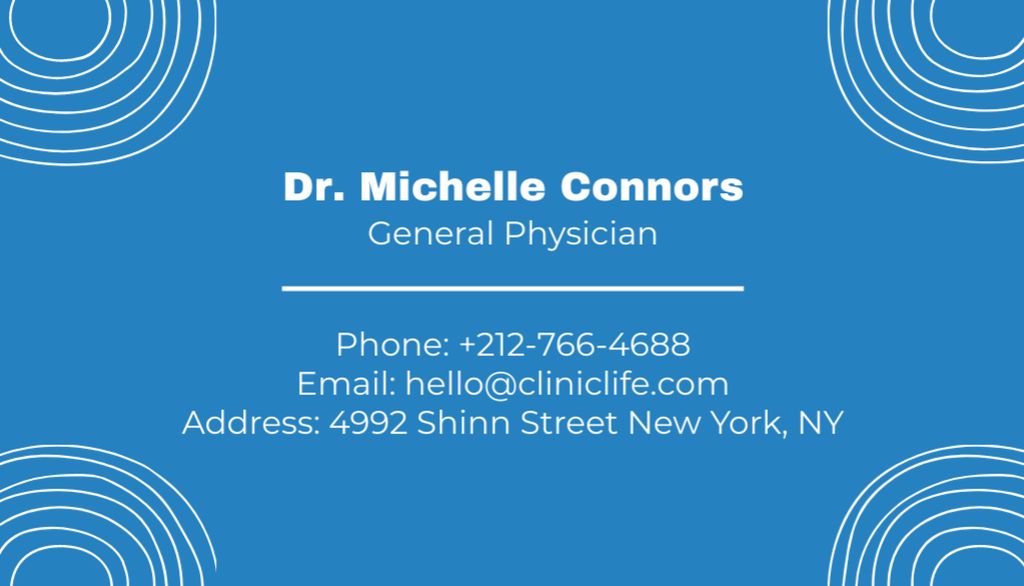 Healthcare Services which Make You Happy Business Card USデザインテンプレート