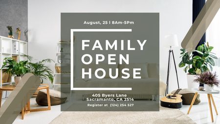 Banner For Selling The Family House Title Design Template