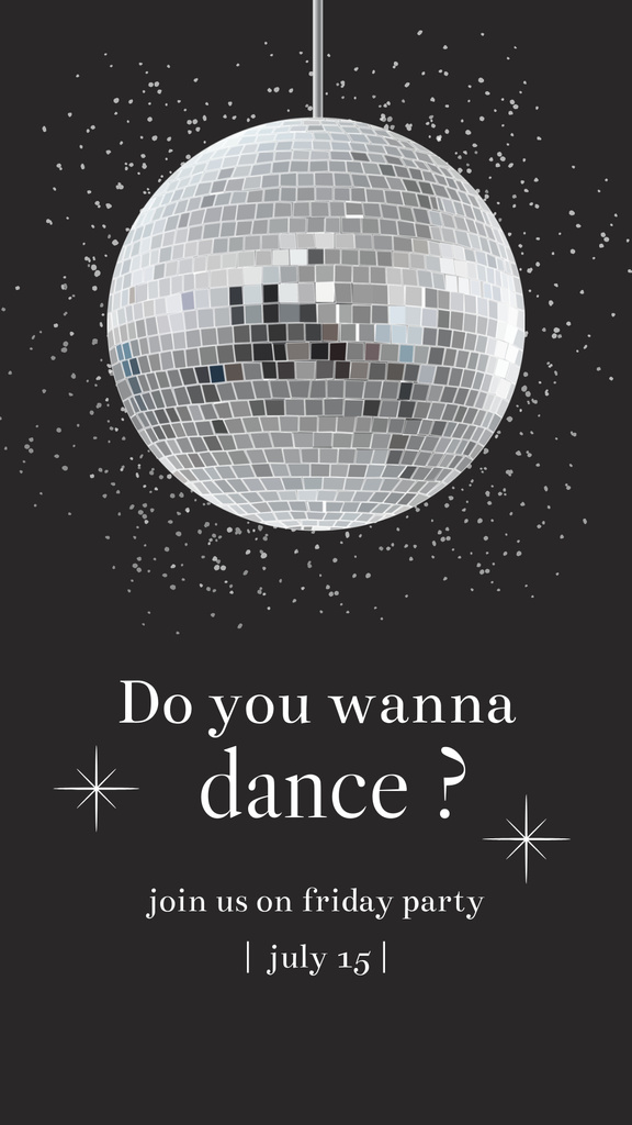 Modèle de visuel Dance Party Ad  - Instagram Story