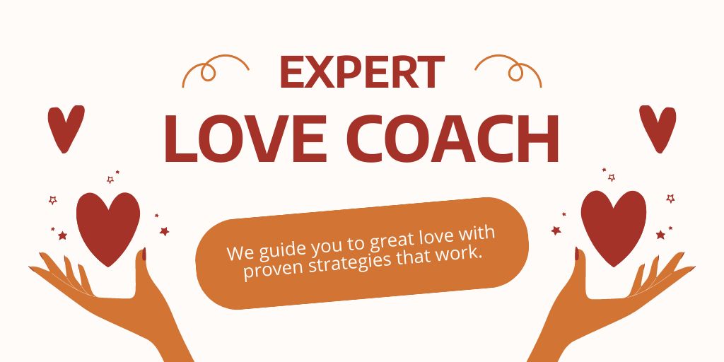 Guidance from Expert Love Coach Twitter Šablona návrhu