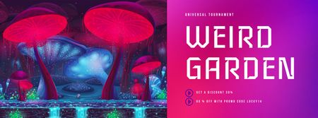 Designvorlage Gaming Tournament Announcement für Facebook Video cover