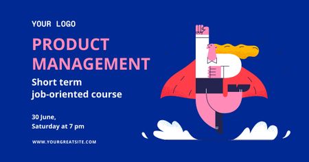 Product Management Courses Facebook AD Design Template