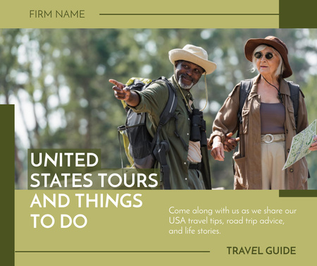 Travel Tour Offer Facebook Design Template