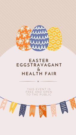 Húsvéti egészségvásár Instagram Story tervezősablon