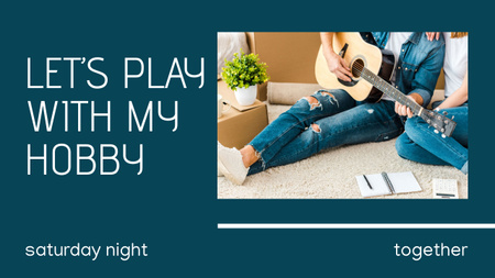 Hobbie Play on Guitare Youtube Thumbnail Design Template