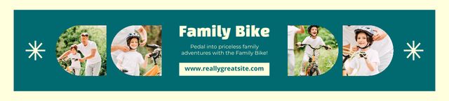 Family Bikes Assortment Ebay Store Billboard Šablona návrhu