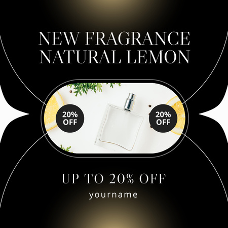 New Fragrance with Lemon Instagram Design Template