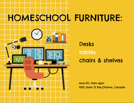 Home And School Furniture Offer Postcard 4.2x5.5inデザインテンプレート