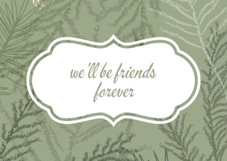 Template di design Cute Phrase to Friend Card