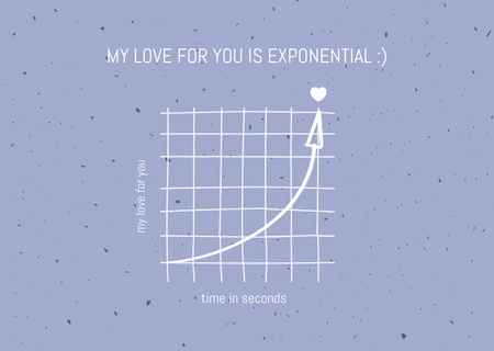 Boldog Valentin-napi üdvözlet lila geometriai grafikonnal Card tervezősablon