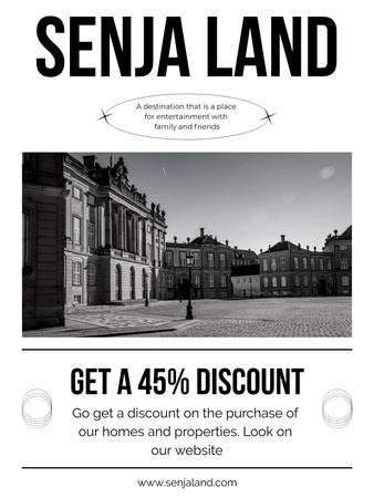 Discount Property Services Poster US Design Template