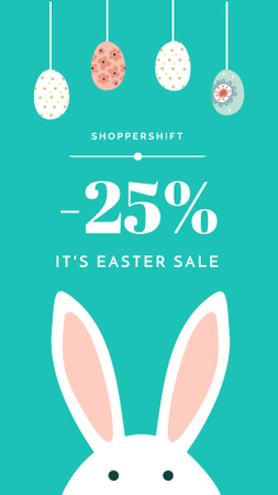 Easter Holiday Sale Announcement Instagram Story Tasarım Şablonu