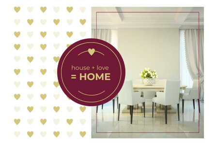 Template di design Interni accoglienti di cucina classica in colori chiari Postcard 4x6in