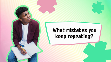 Tips for How to Stop Repeating the Same Mistakes Youtube Thumbnail Design Template