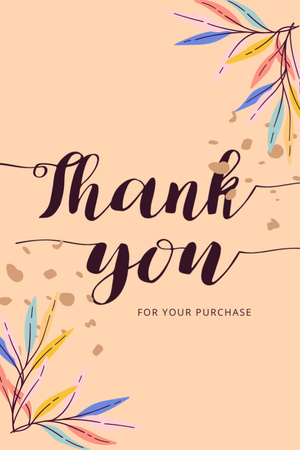 Template di design Awesome Expression of Gratitude for Purchase Postcard 4x6in Vertical