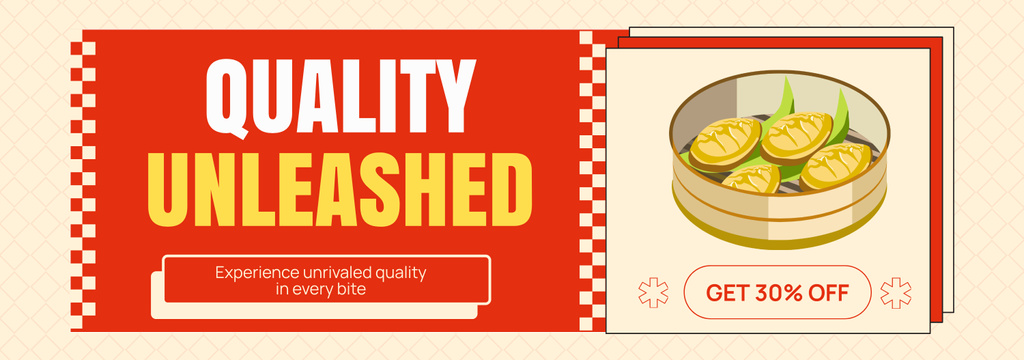 Quality Food Promo at Fast Casual Restaurant Tumblrデザインテンプレート