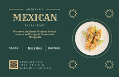 Exquisite Mexican Restaurant Promotion With Dish