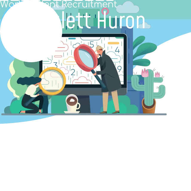 Plantilla de diseño de People searching on computer screen Animated Post 