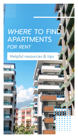 Template di design Guida utile sulla ricerca di appartamenti in affitto TikTok Video