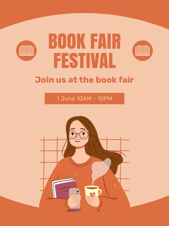 Book Festival for Readers Poster US Design Template