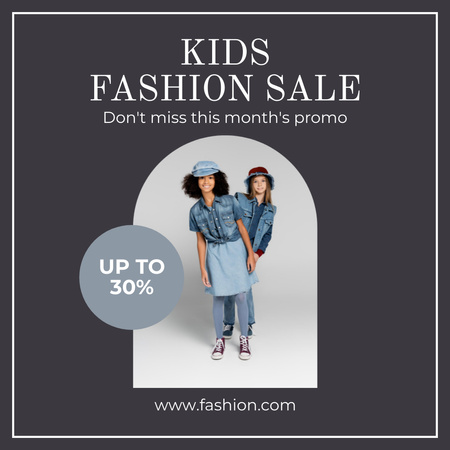 Ontwerpsjabloon van Instagram van Fashion Sale Kids Clothes