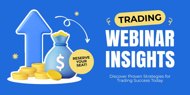 Szablon projektu Well-organized Stock Trading Webinar Twitter