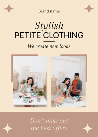 Offer of Stylish Petite Clothing Flayer Design Template