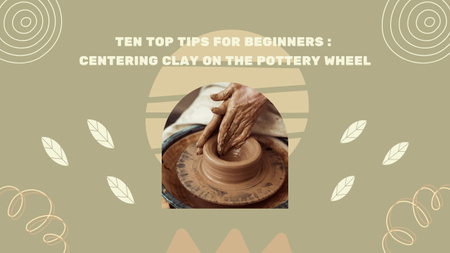 How to Make Pottery on Wheel Youtube Thumbnail Design Template