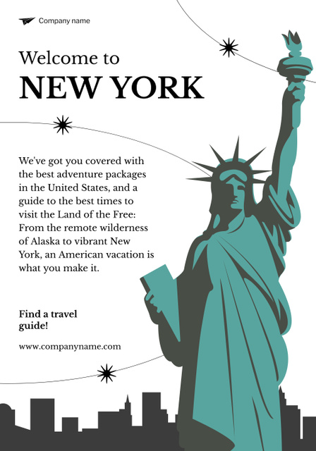 Template di design Fascinating Tour Package Offer Around City Poster 28x40in