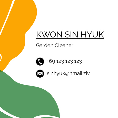 Garden Cleaner Offer with Flower Square 65x65mm tervezősablon