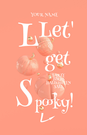 Halloween Inspiration with Pumpkins Flyer 5.5x8.5in tervezősablon