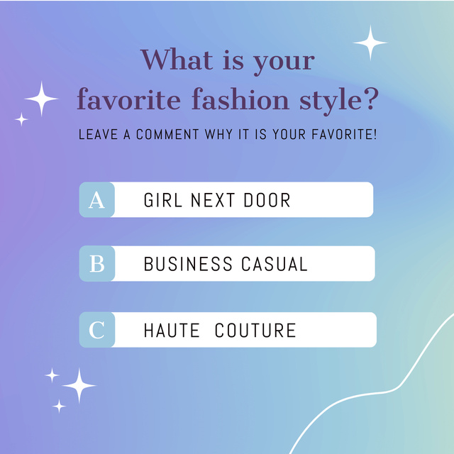 Question about Favorite Fashion Style Instagram Design Template