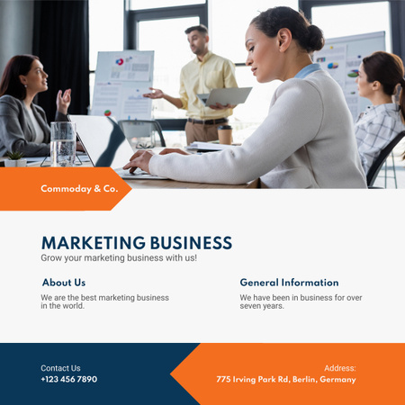 Marketing Agency for Business Growing LinkedIn post tervezősablon