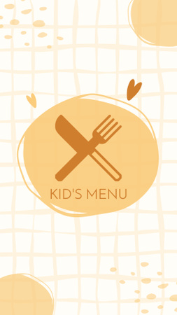 Promo of Kids' Menu in Fast Casual Restaurant Instagram Highlight Cover Design Template