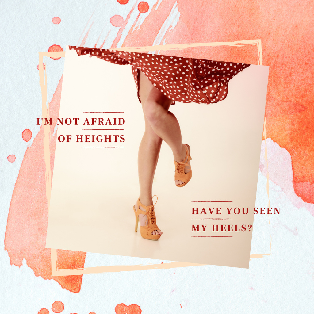 Platilla de diseño Female legs in heeled shoes Instagram