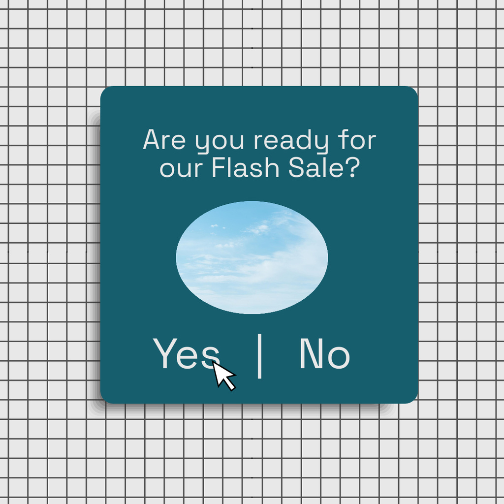 Modèle de visuel Question About Flash Sale In Blue - Instagram