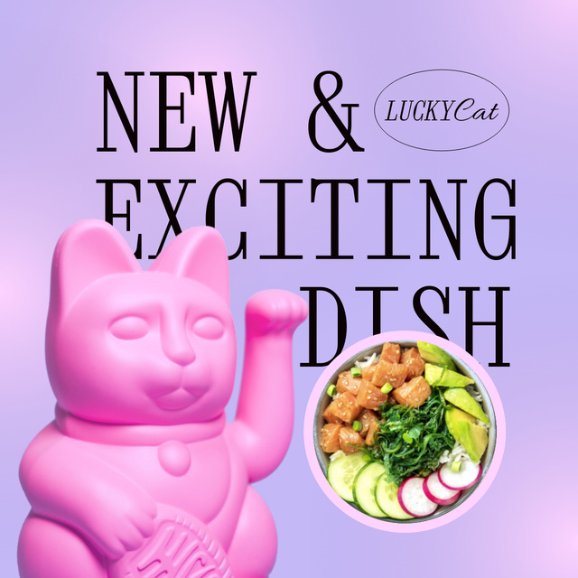 New Dish Announcement Animated Post tervezősablon