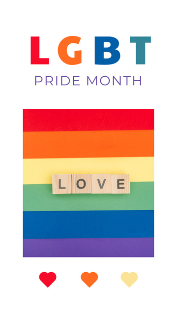 Template di design LGBT Pride Month  Instagram Story