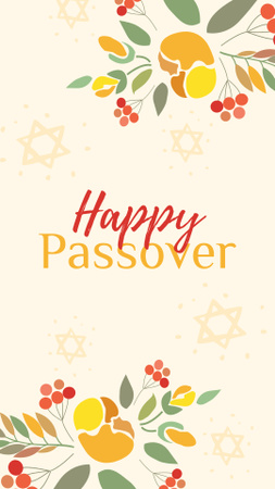Happy Passover Holiday Instagram Story Design Template