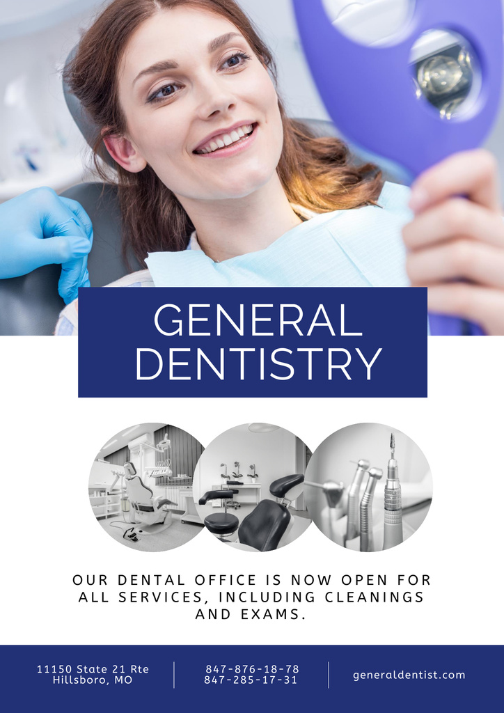 Qualified Dental Services Proposition Poster B2 – шаблон для дизайна