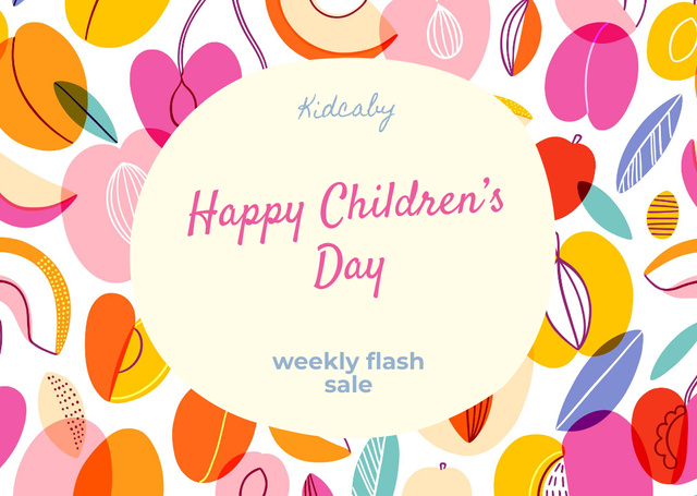 Children's Day Greeting Card Design Template